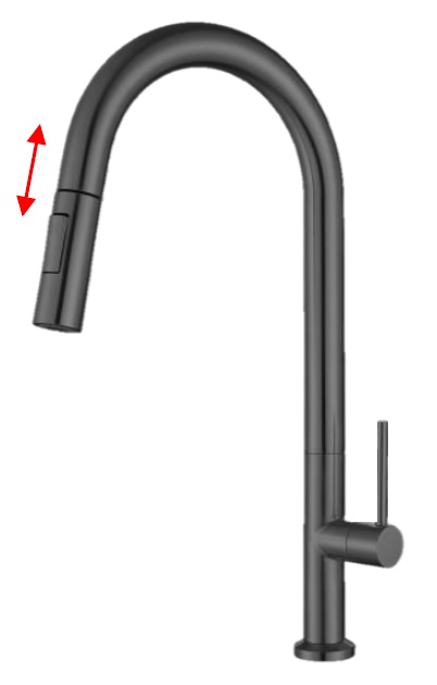 NOBEL Pull-Out Kitchen Sink Cold Water Tap - VS-4320-GM